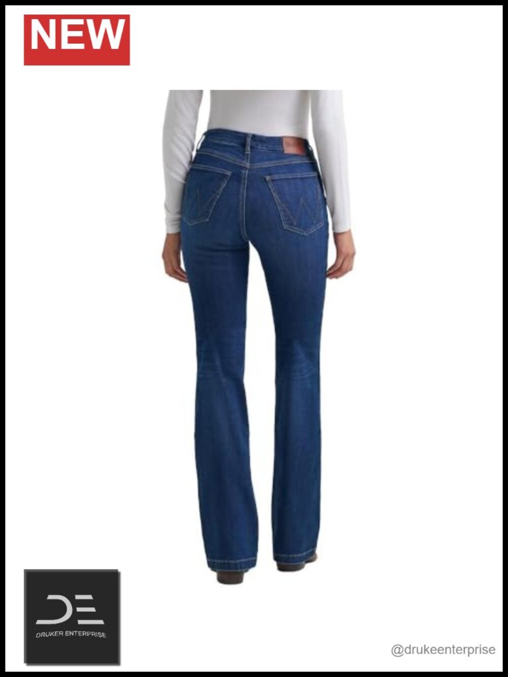 High Rise Bootcut Stretch Denim Jeans
